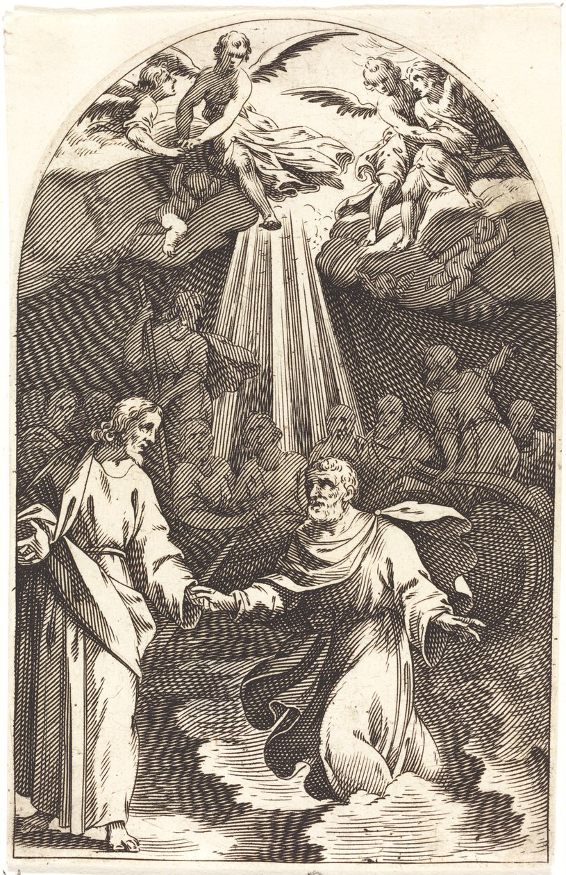 Christ Walking on the Water by Jacques Callot