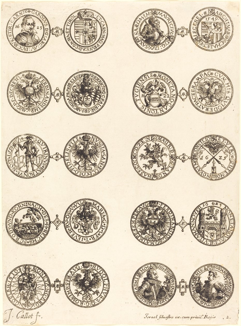 Coins [plate 2] by Jacques Callot