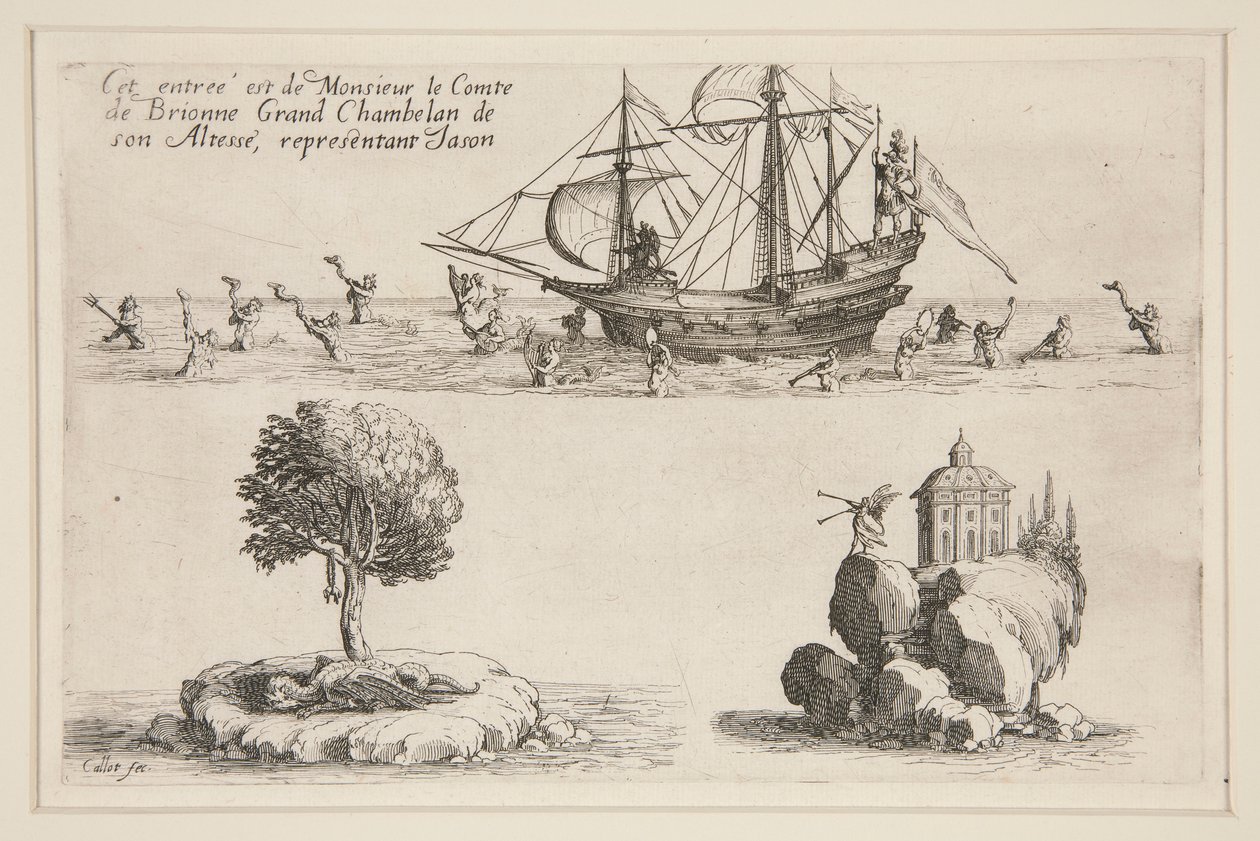 Combat at the Barrier, This Entry is by Monsieur le Comte de Brionne Grand Chamberlain of His Highness, Representing Jason by Jacques Callot