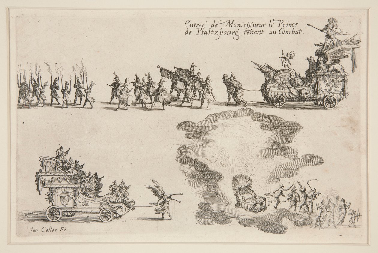 Combat at the Barrier, Entry of the Prince of Plaltzbourg by Jacques Callot