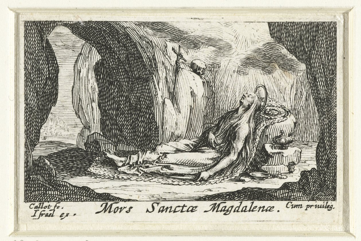 The Death of Mary Magdalene (The Penitent Saints) by Jacques Callot