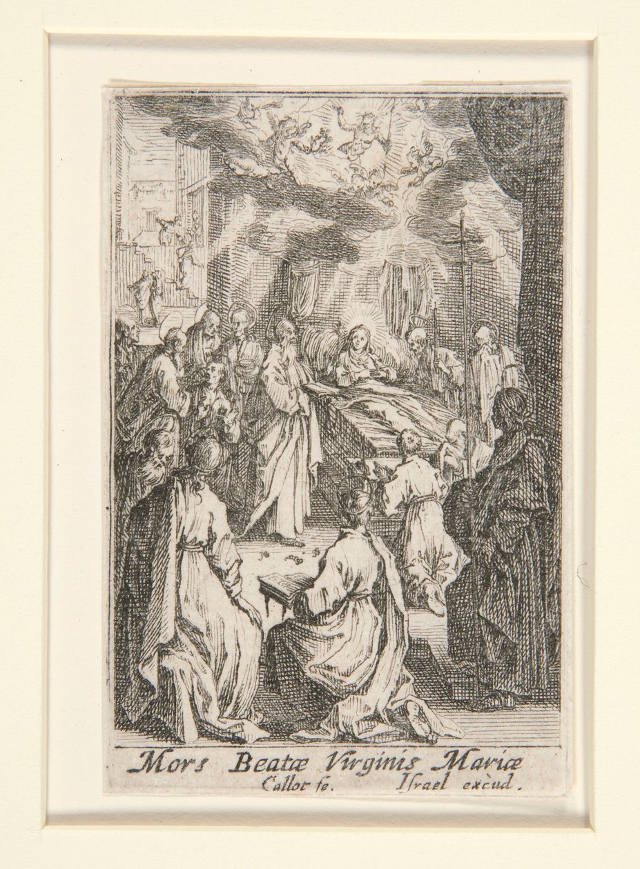 Death of the Virgin, No. 11 from The Life of the Virgin by Jacques Callot