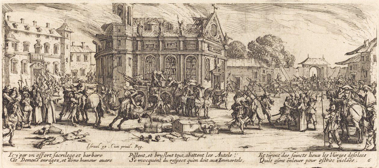Destruction of a Convent by Jacques Callot