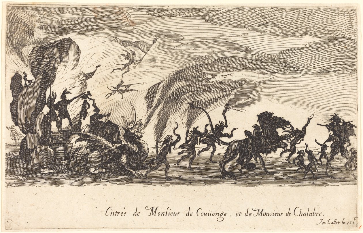 Entry of M. de Couvonge and M. de Chalabre by Jacques Callot