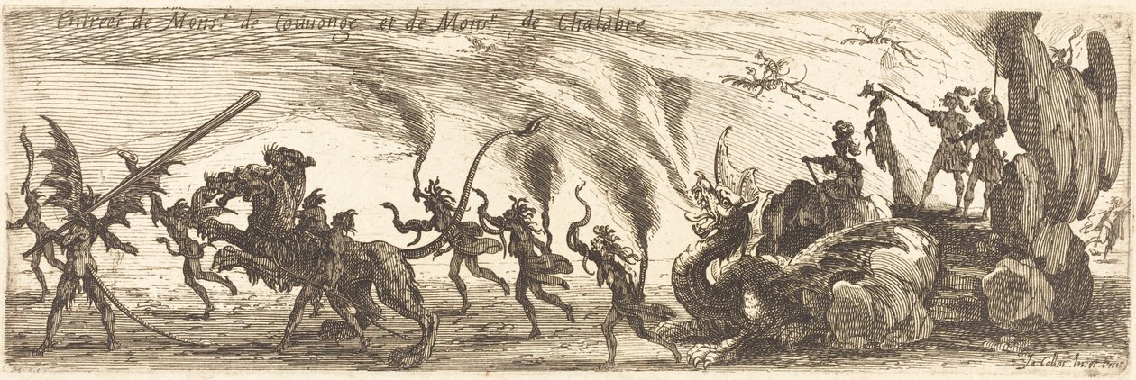 Entry of M. de Couvonge and M. de Chalabre by Jacques Callot