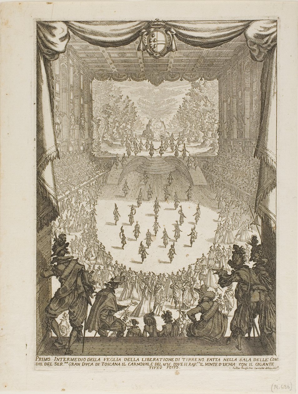 First Intermezzo of the Veglia of the "Liberation of Tyrsenus and Arnea" by Jacques Callot