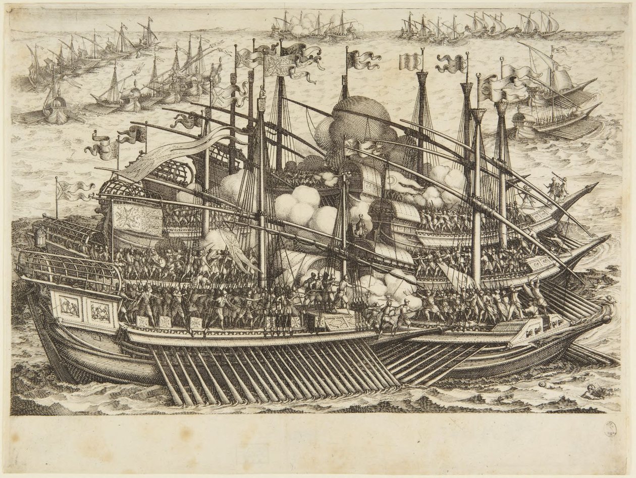 First Naval Battle by Jacques Callot