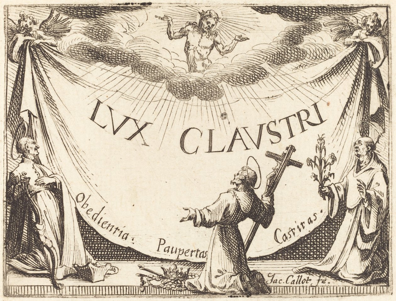Frontispiece for "The Light of the Cloister" by Jacques Callot