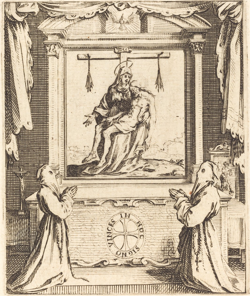 Frontispiece for The Order of the White Penitents at Nancy by Jacques Callot