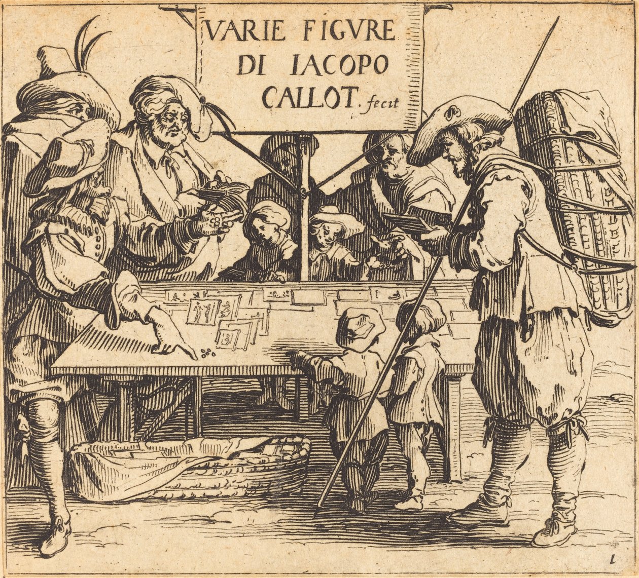 Frontispiece for Varie Figure by Jacques Callot