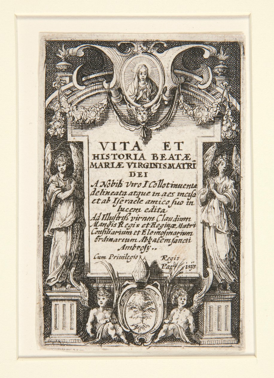Frontispiece, no. 1 from The Life of the Virgin by Jacques Callot