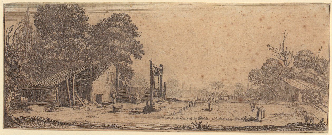 Garden, Plate 1 from the Series "The Four Landscapes" by Jacques Callot