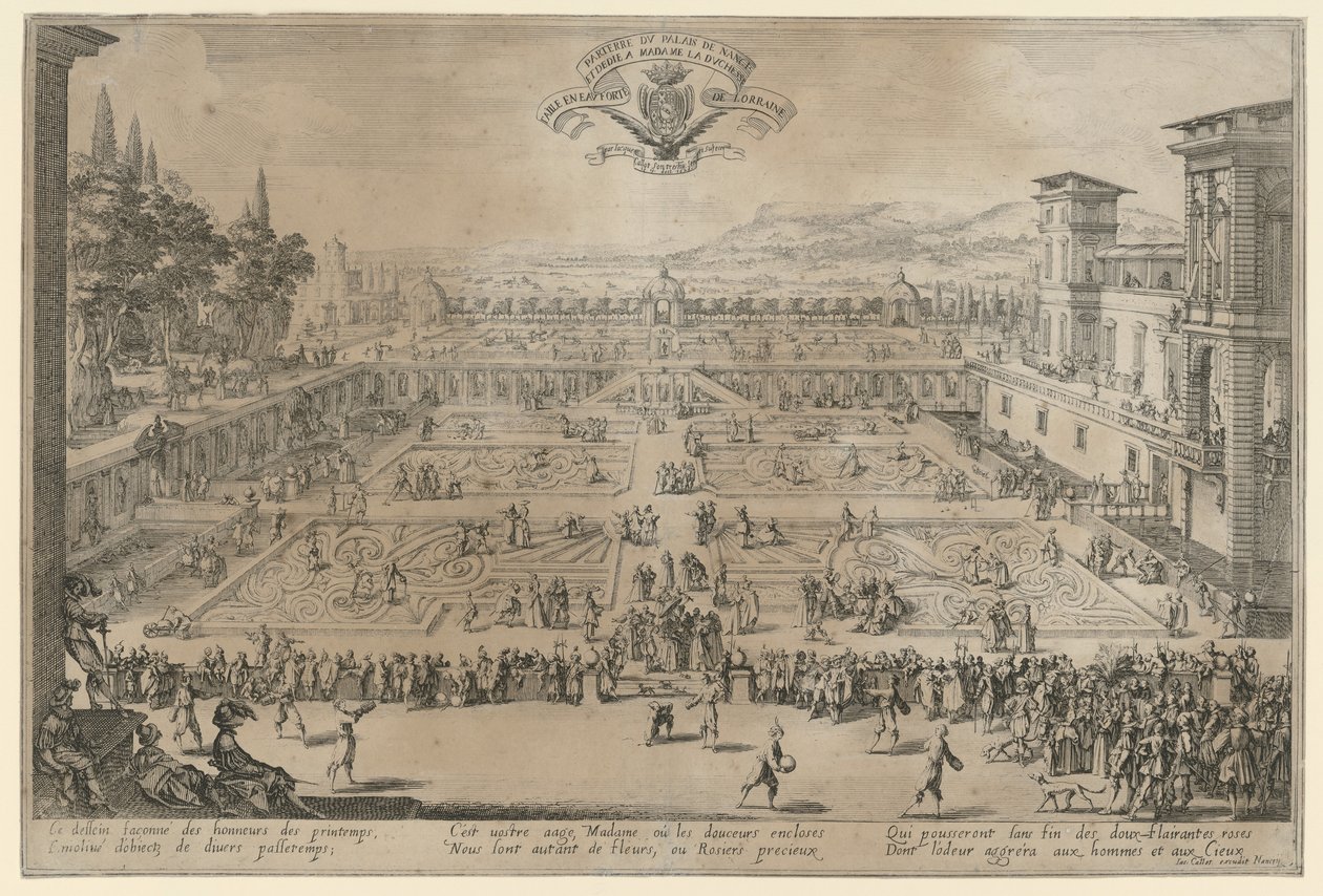 Garden of Nancy by Jacques Callot