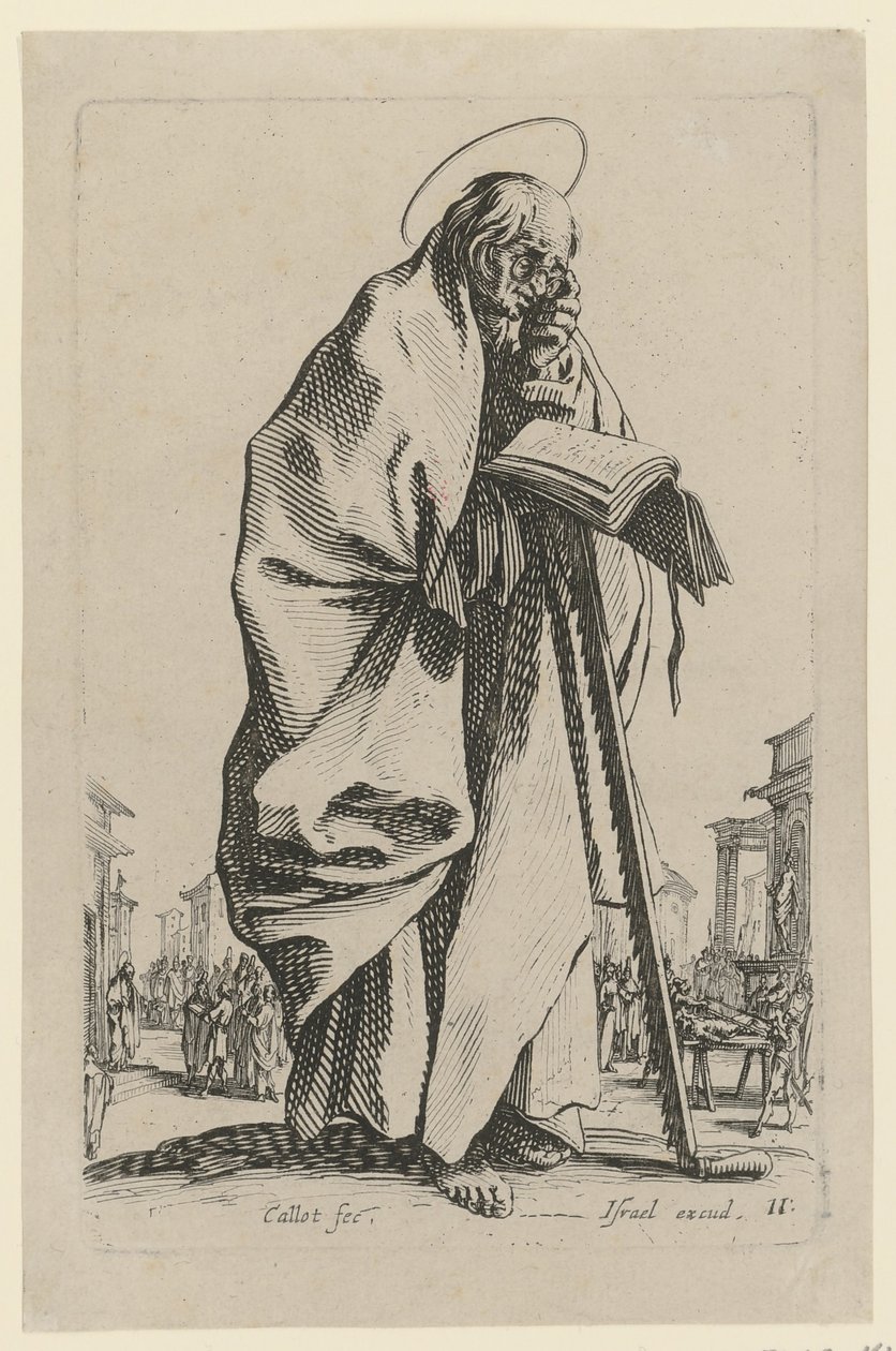 Saint Simon, Plate 14 from the Series "Jesus, the Twelve Apostles and Mary" by Jacques Callot
