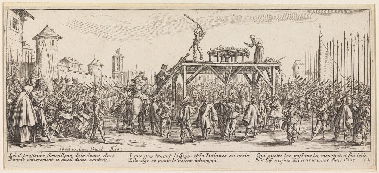 The Breaking Wheel by Jacques Callot