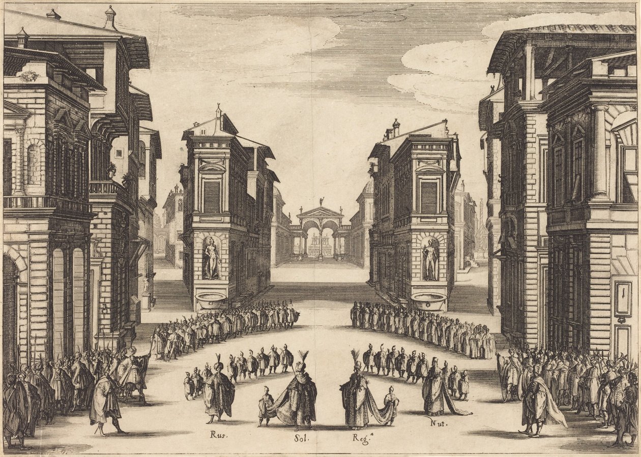 Il Solimano, Act II by Jacques Callot