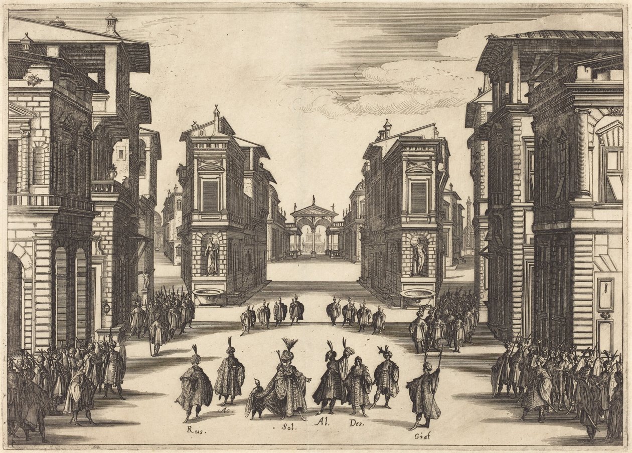 Il Solimano, Act IV by Jacques Callot