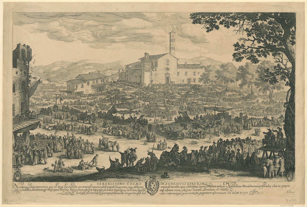Fair of Impruneta [Florentine Version] by Jacques Callot