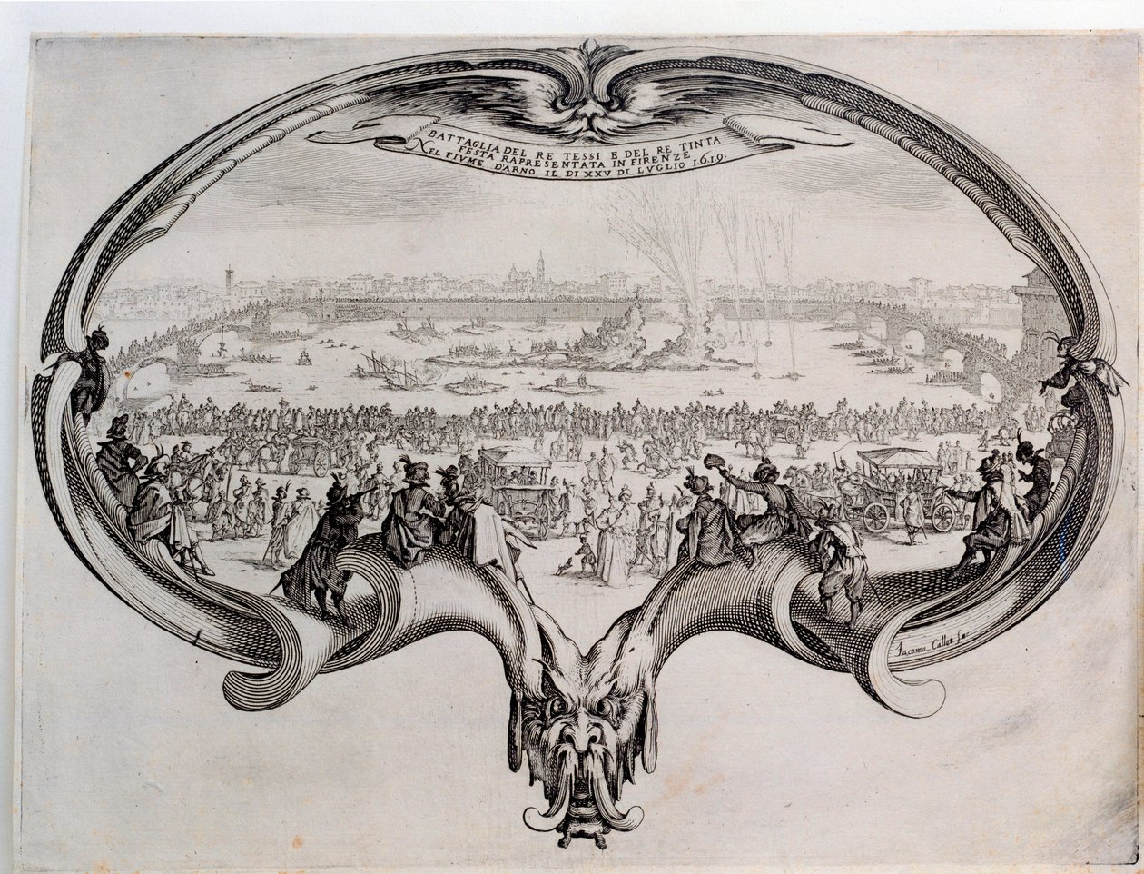 Nautical Jousts on the Arno in Florence on 25 July 1619 by Jacques Callot