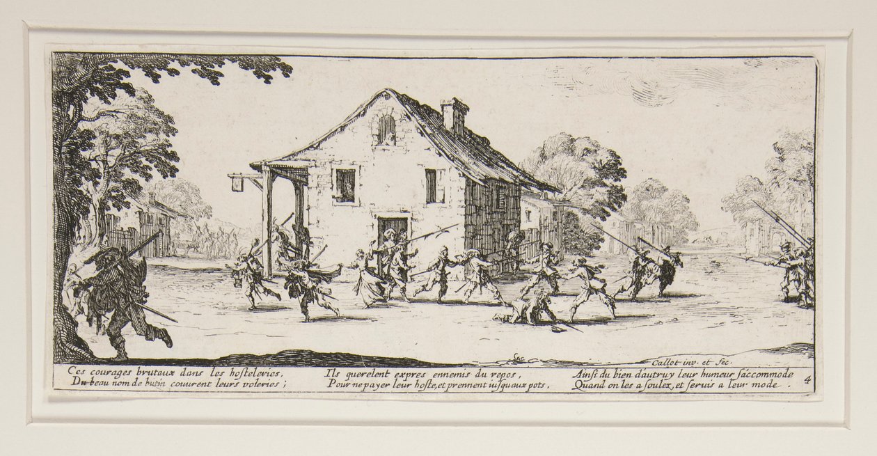 The Marauder, plate 4 from the series The Great Miseries of War by Jacques Callot