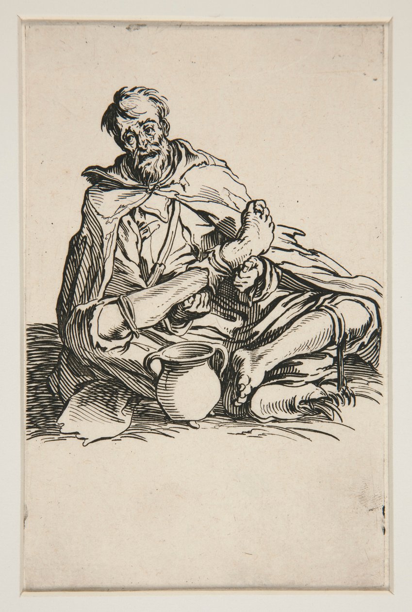 The Sickly - No. 13 of The Beggars by Jacques Callot