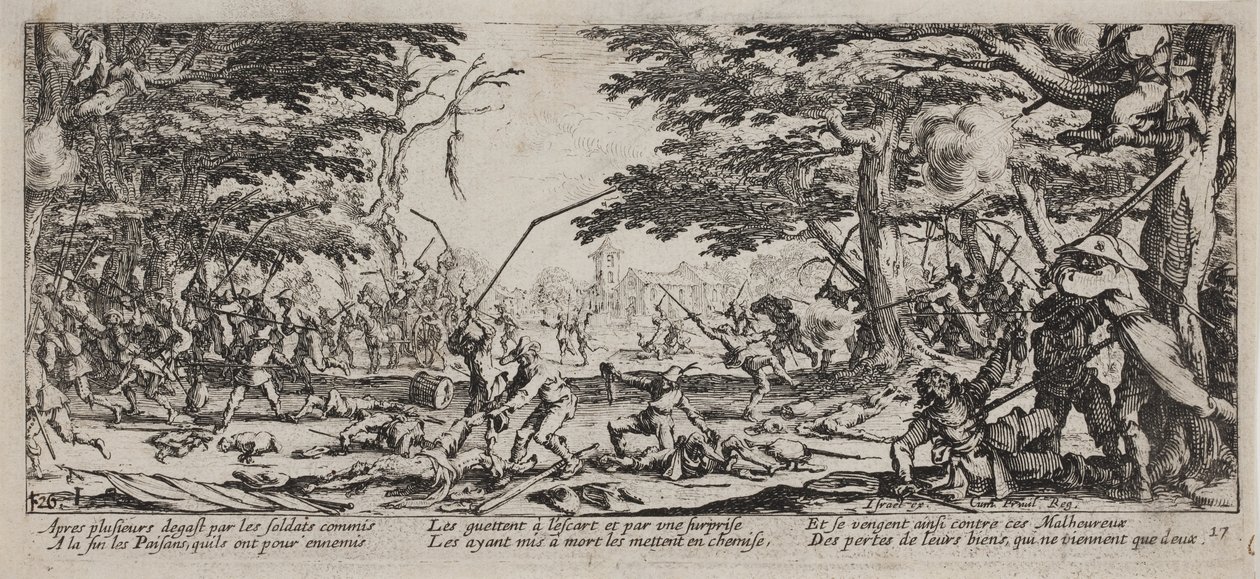 The Miseries and Misfortunes of War (plate 17) by Jacques Callot