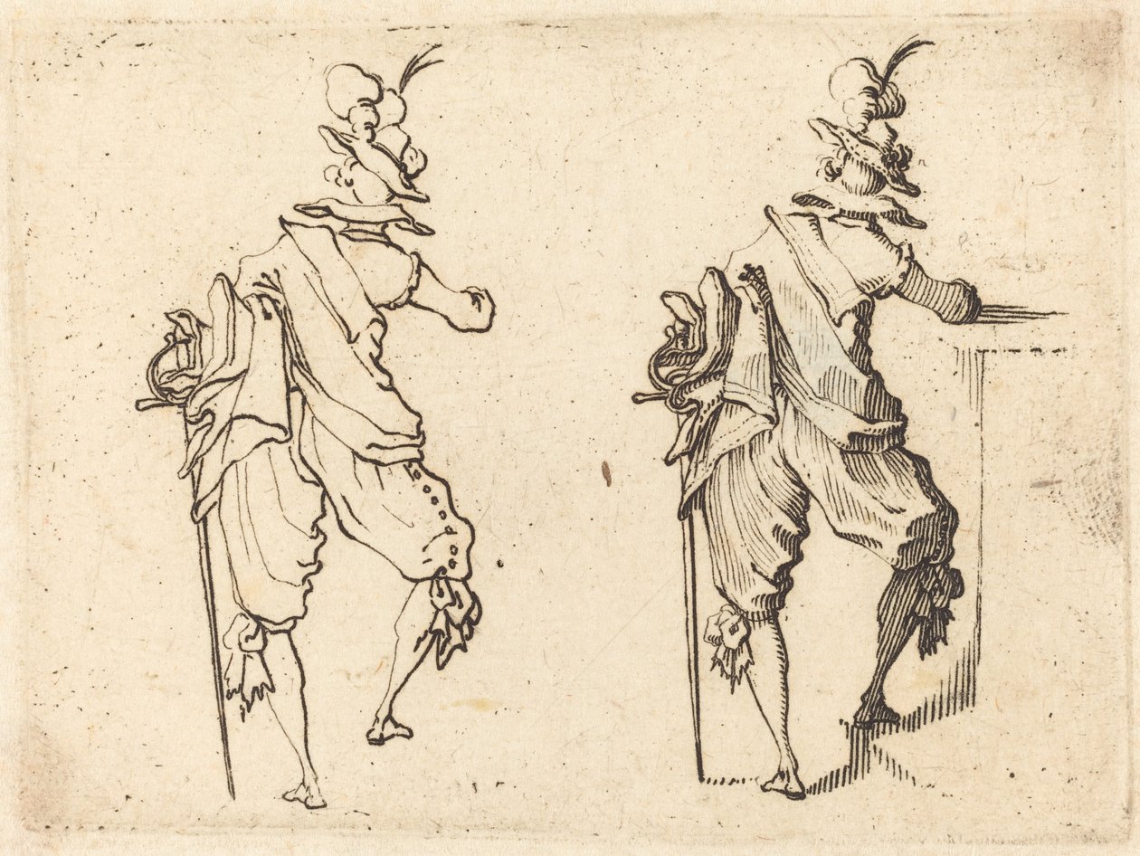 Man with Sword by Jacques Callot