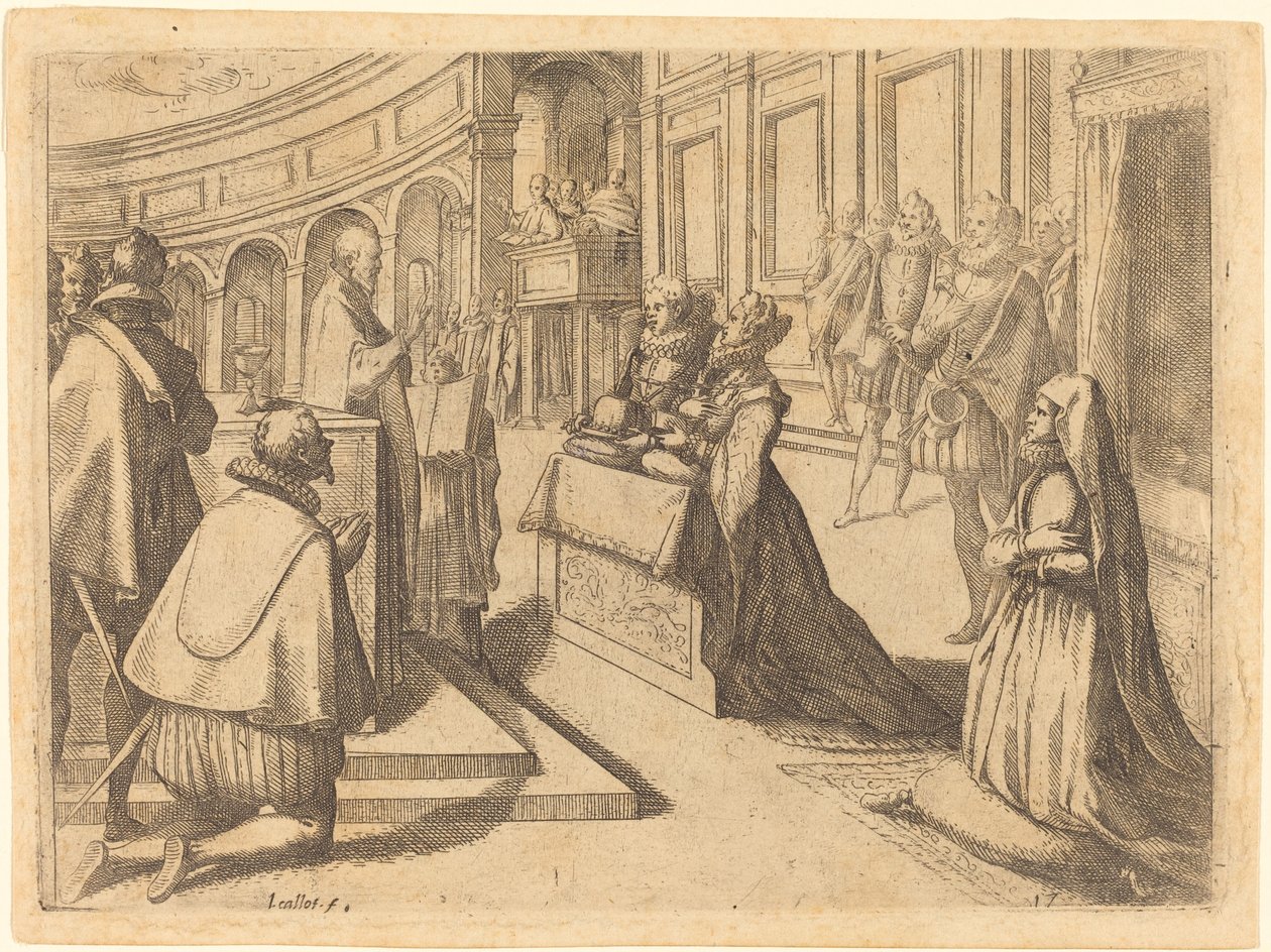 Marriage of Margaret of Austria and Philip III by Jacques Callot