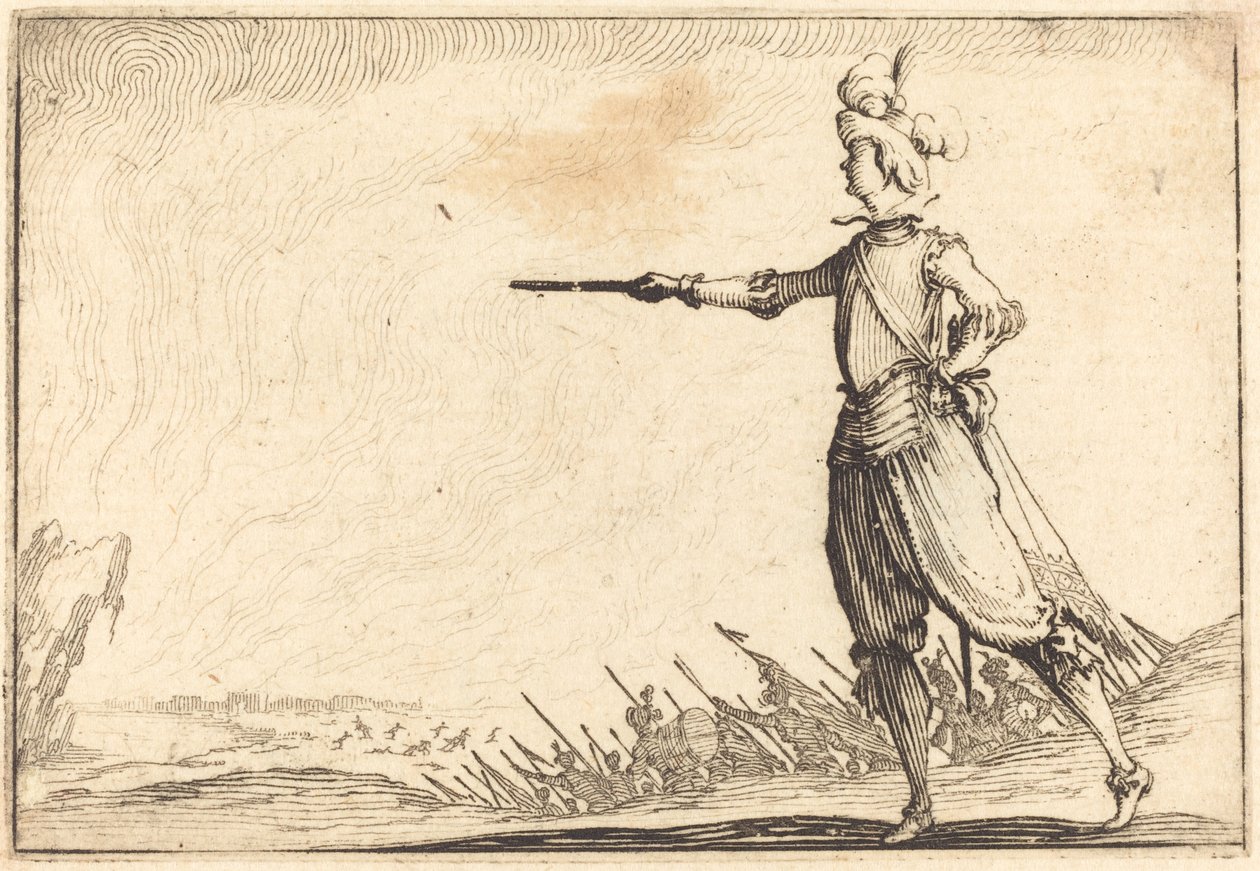 Military Commander on Foot by Jacques Callot