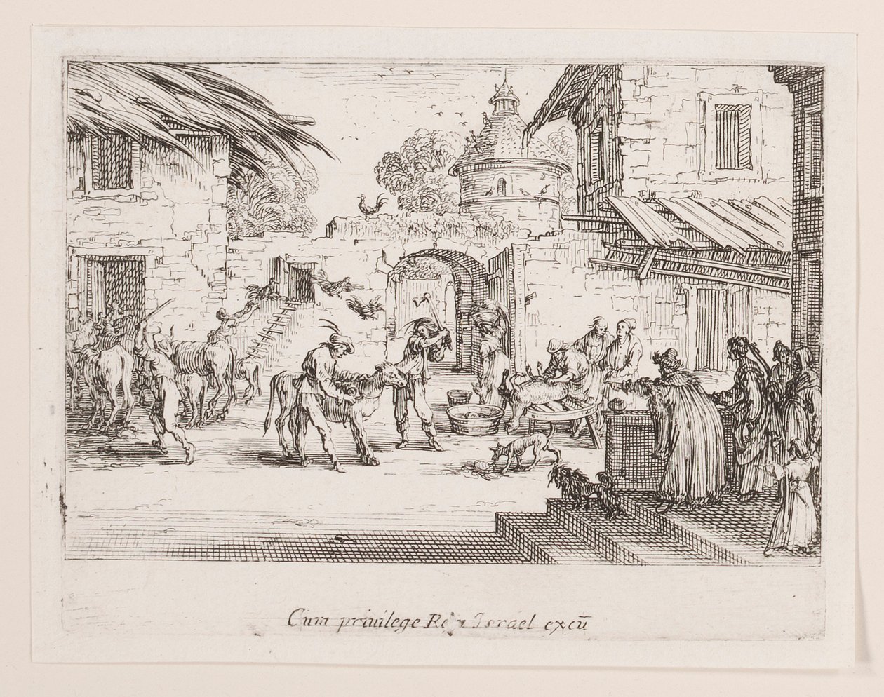 The Large Calf is Killed, from the Series The Life of the by Jacques Callot