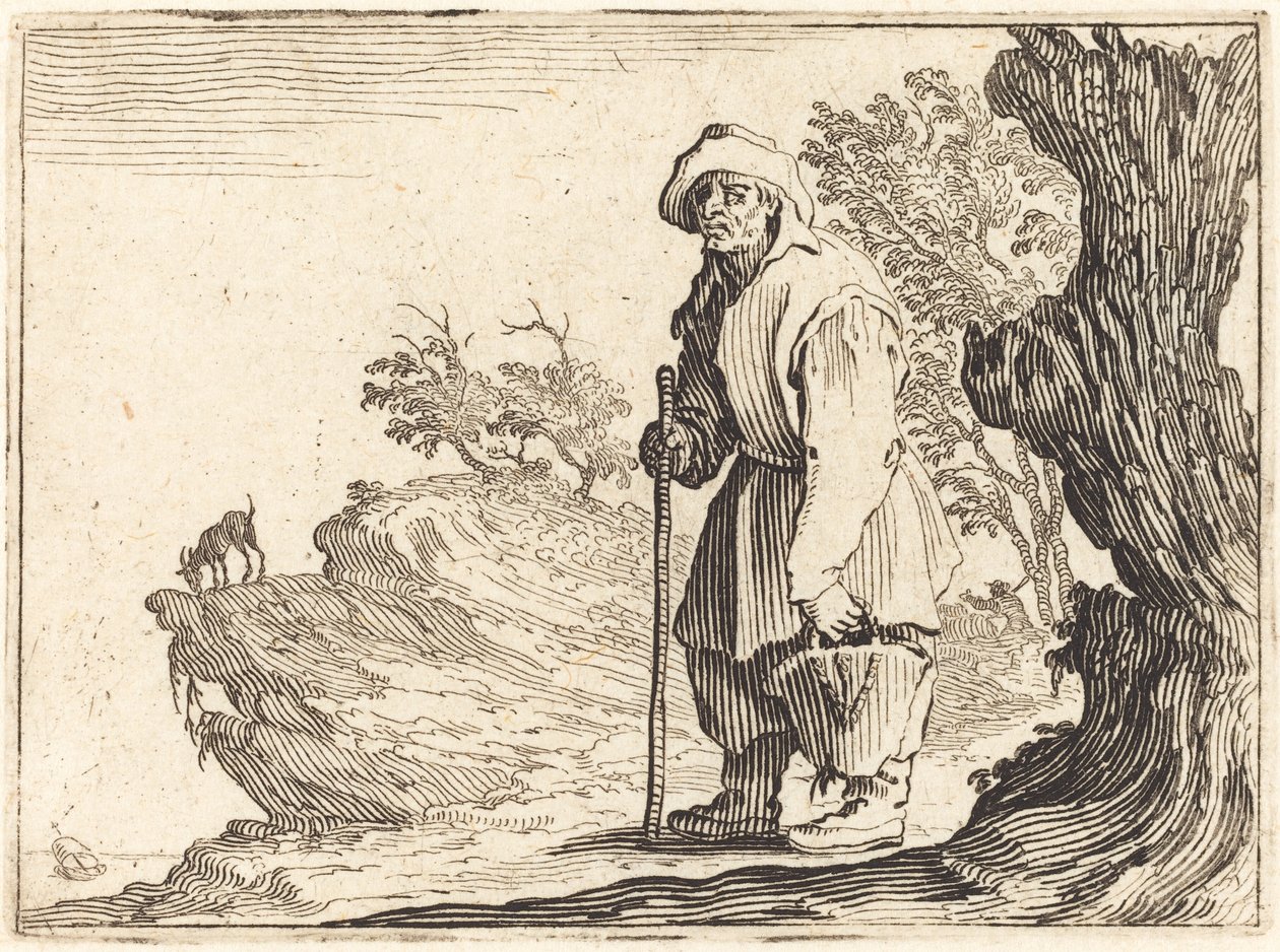 Peasant with Sack by Jacques Callot