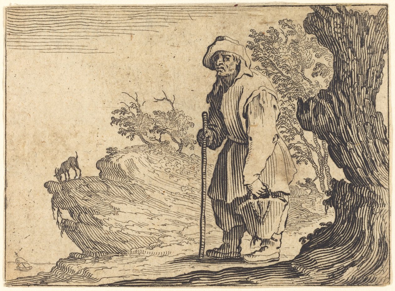 Peasant with Sack by Jacques Callot
