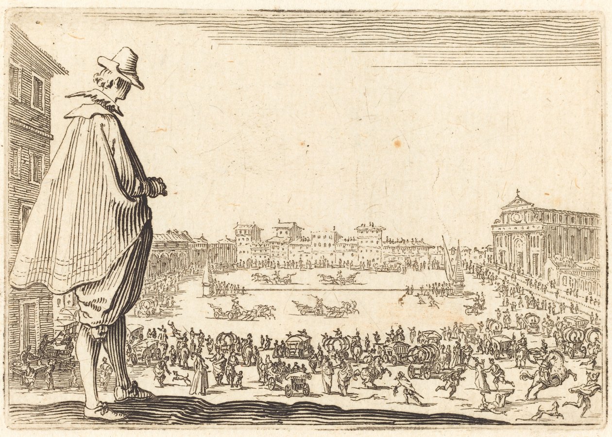 Piazza Santa Maria Novella, Florence by Jacques Callot