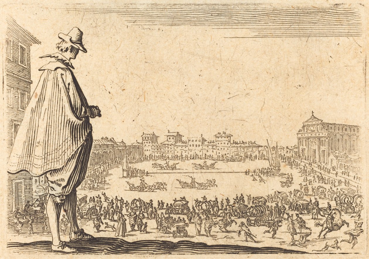 Piazza Santa Maria Novella, Florence, c. 1622 by Jacques Callot