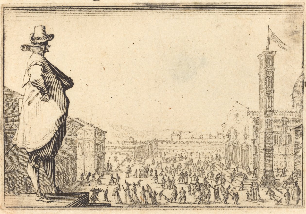 Piazza del Duomo, Florence by Jacques Callot