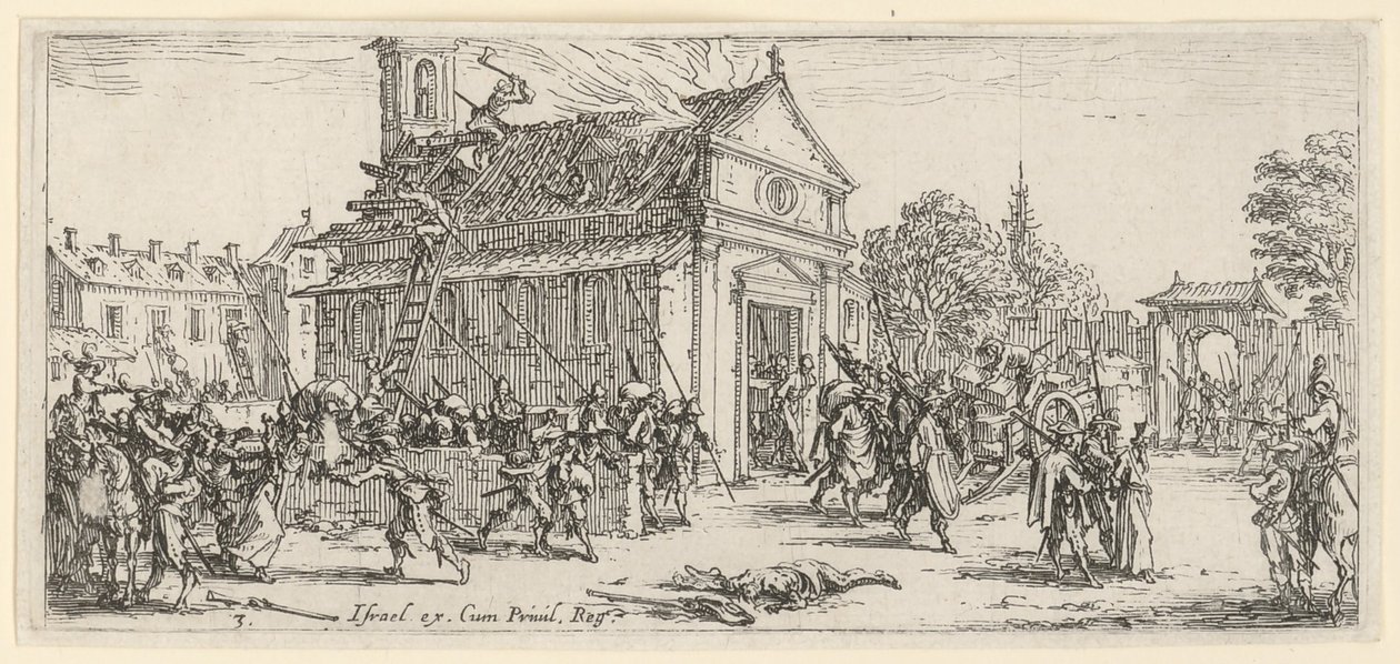 Plundering of a Monastery by Jacques Callot