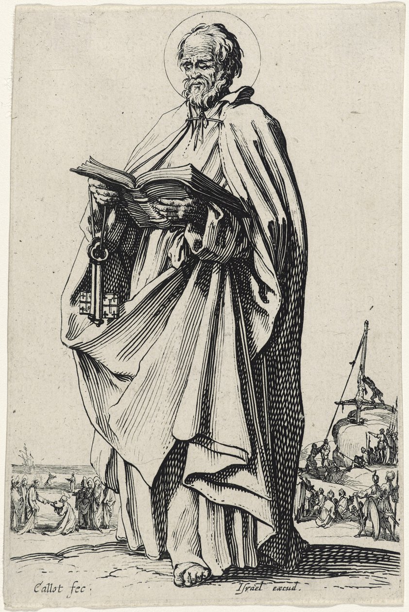 Saint Peter (The Large Apostles) by Jacques Callot