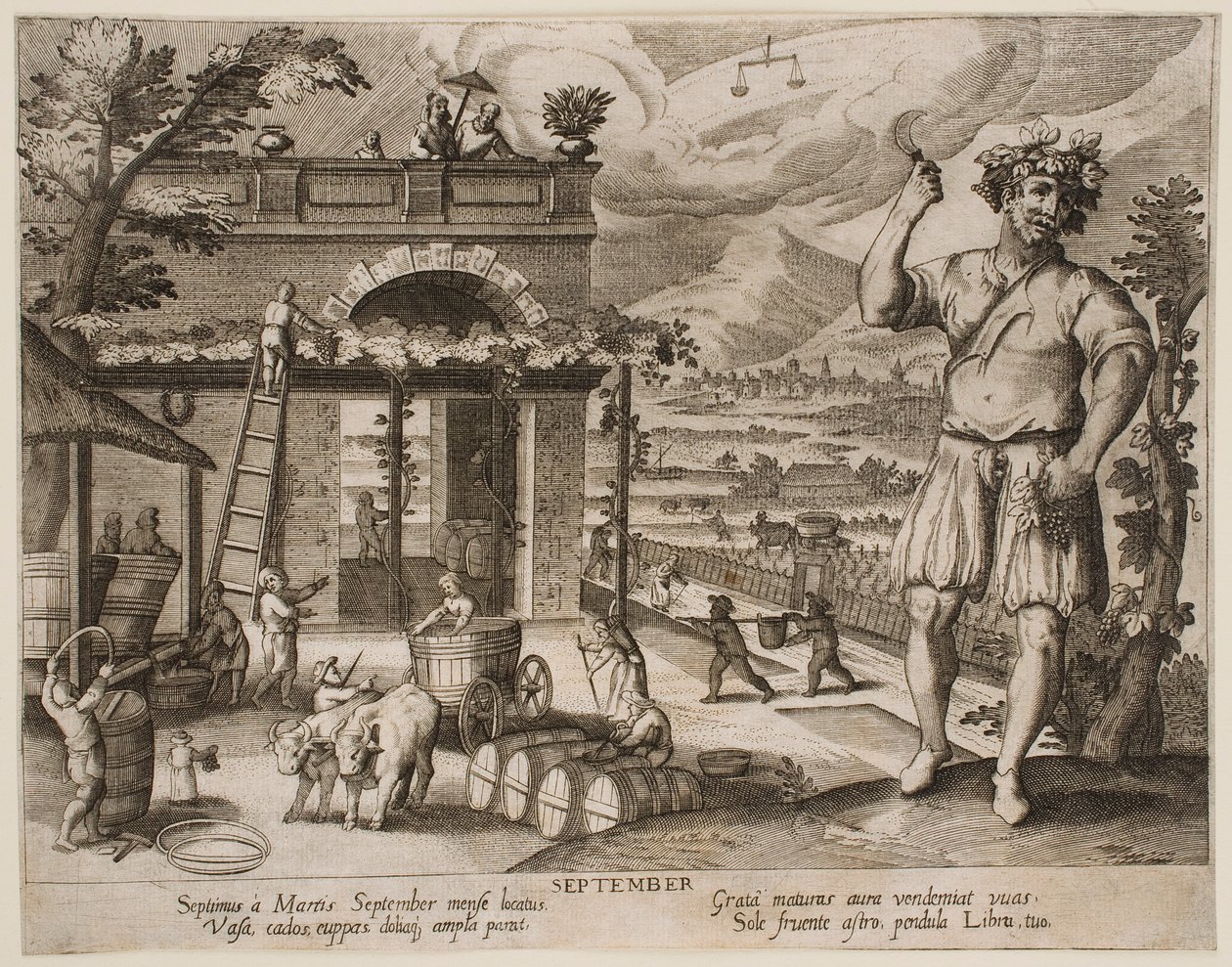 September, from the series “The Months” by Jacques Callot