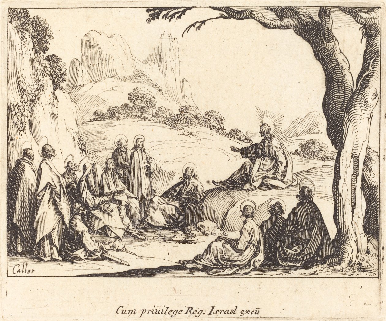 Sermon on the Mount by Jacques Callot