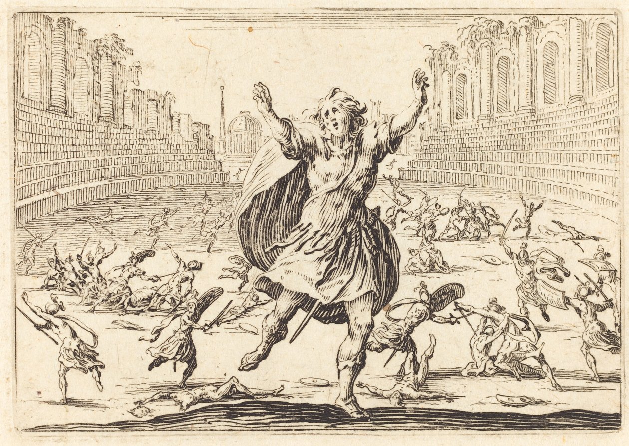 Skirmish in a Roman Circus, c. 1622 by Jacques Callot