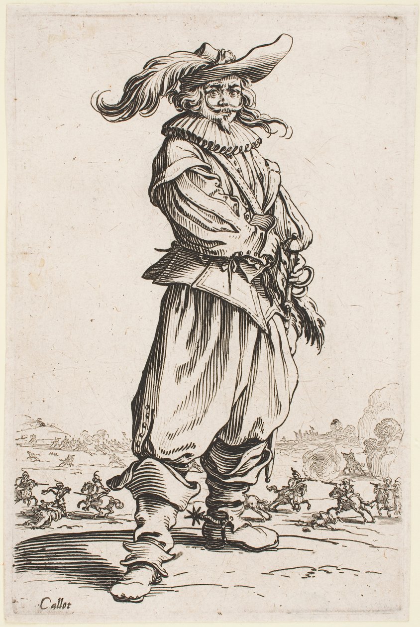 Soldier in a Feathered Hat (The Nobility of Lorraine series) by Jacques Callot