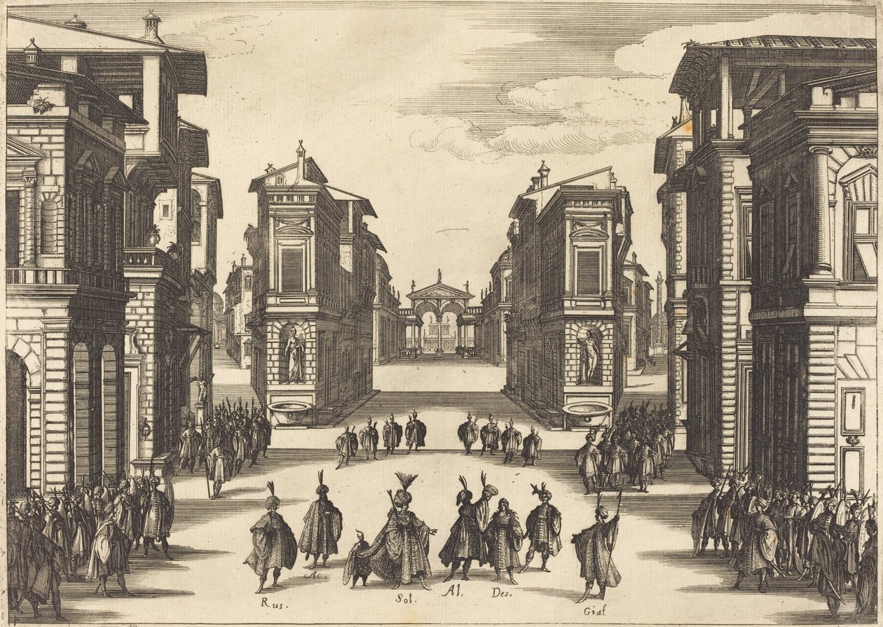 Solimano, Act IV by Jacques Callot