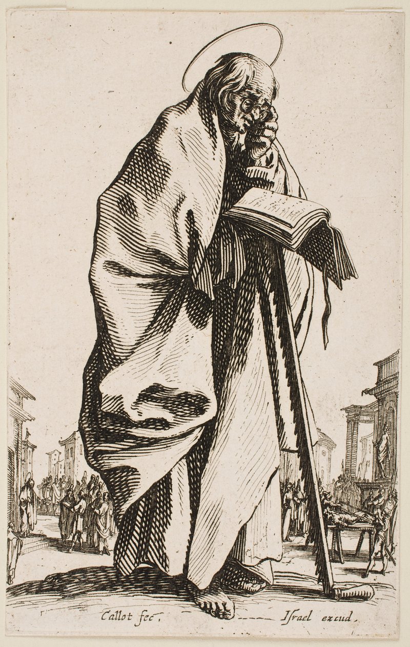 St. Simon, from the series “The Large Apostles” by Jacques Callot