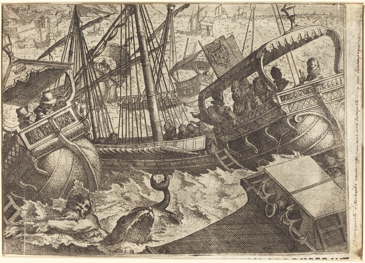 Storm off the Coast of Barcelona by Jacques Callot