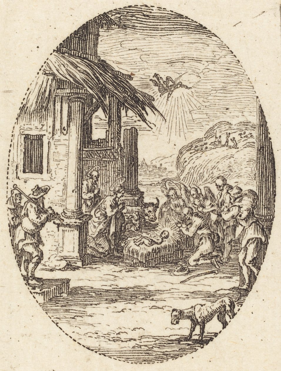 The Adoration of the Shepherds by Jacques Callot