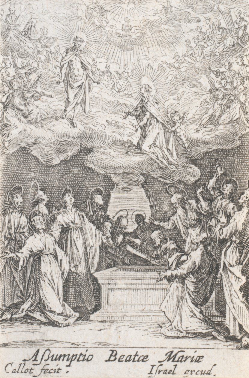 The Assumption of the Virgin, No. 13 from The Life of the Virgin by Jacques Callot
