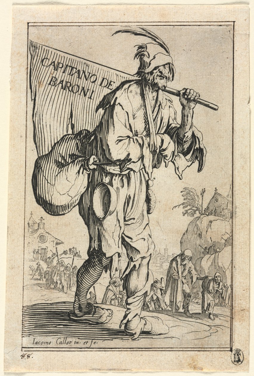 The Beggars: Frontispiece: Captain of the Barons by Jacques Callot