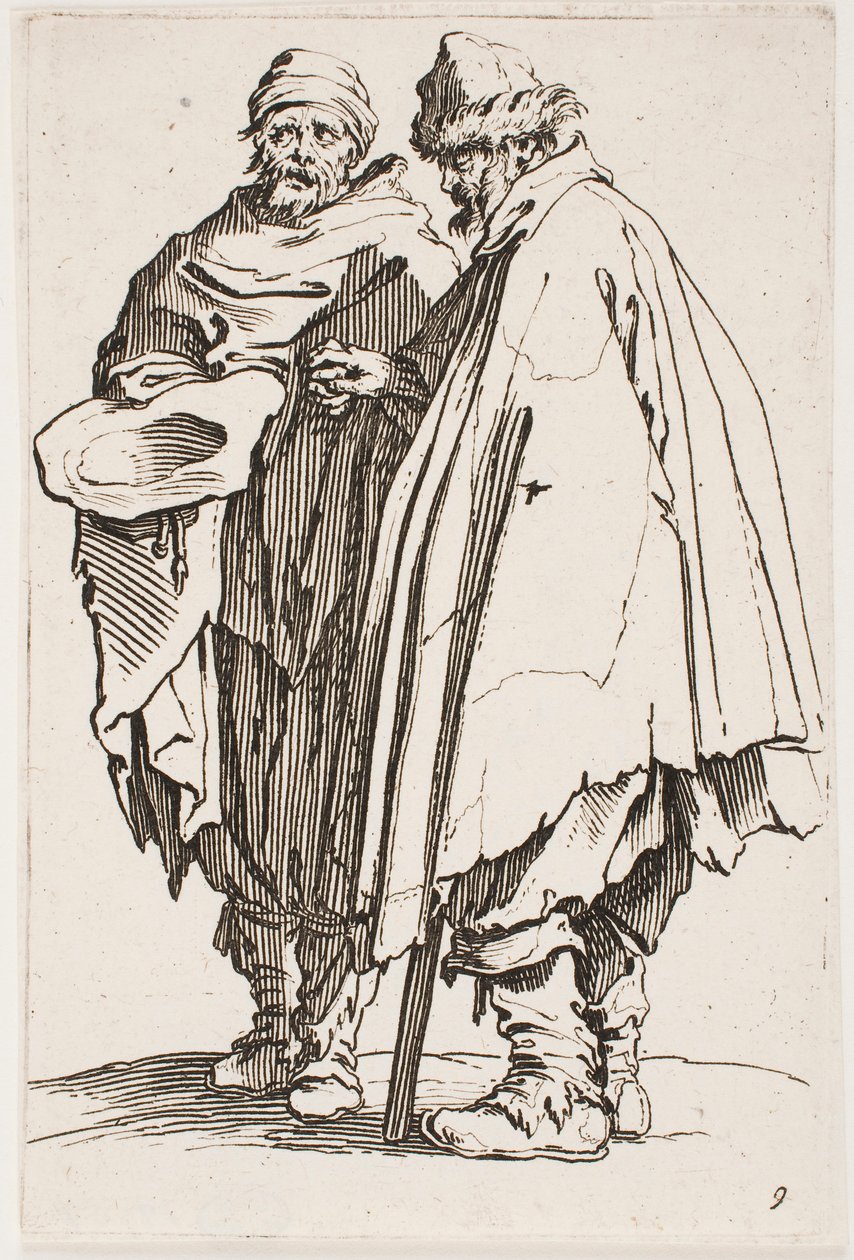The Blind Man and His Companion, No. 9 from the Series The Beggars by Jacques Callot