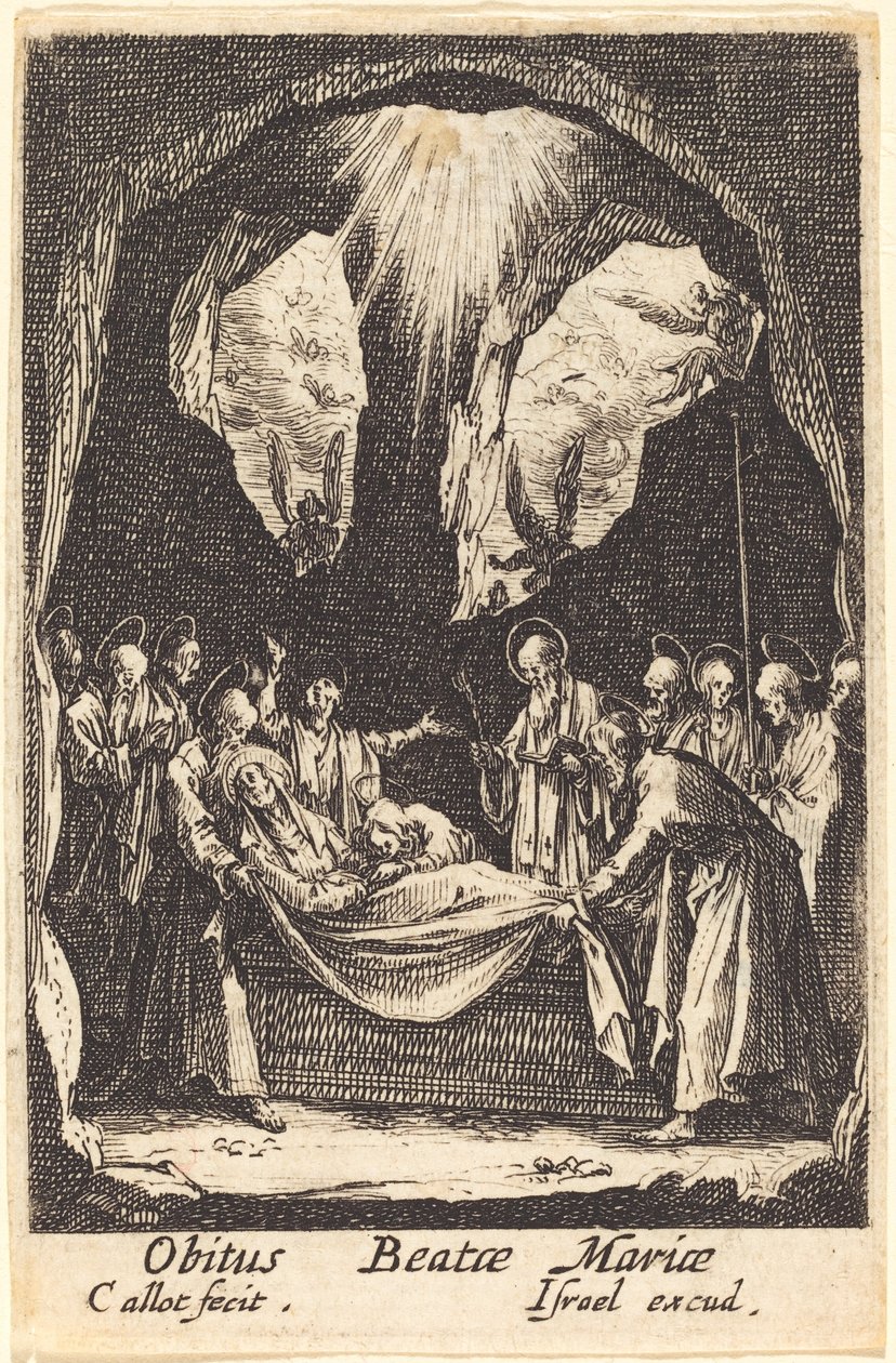 The Burial of the Virgin by Jacques Callot