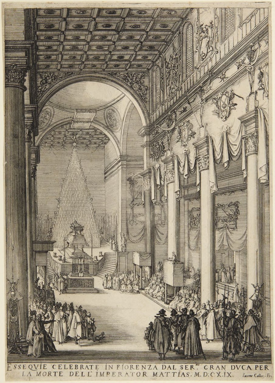 The Emperor Matthew Lying in State by Jacques Callot